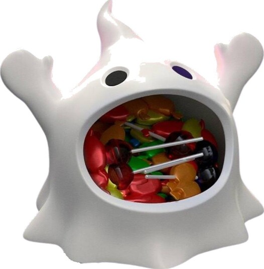 Halloween Glutton Ghost Godteriskål