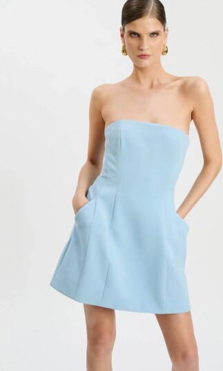 Bardot Karoline Hourglass Mini Dress   Blue   L
