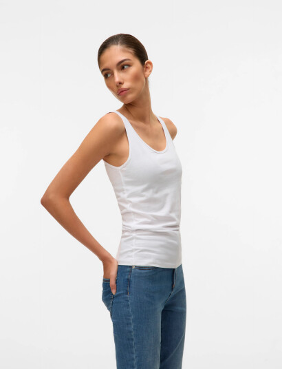 Vero Moda Vmmaxi My Soft Uu Tank Top Noos - White - M