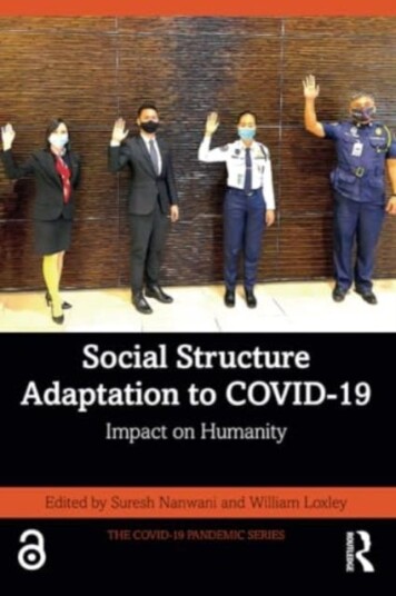 Social Structure Adaptation To Covid-19