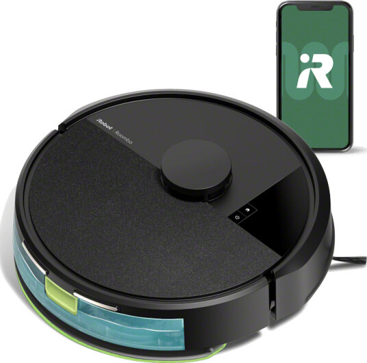 iRobot Roomba 105 Kombinasjonsrobotstøvsuger med Gulvmopp - Svart