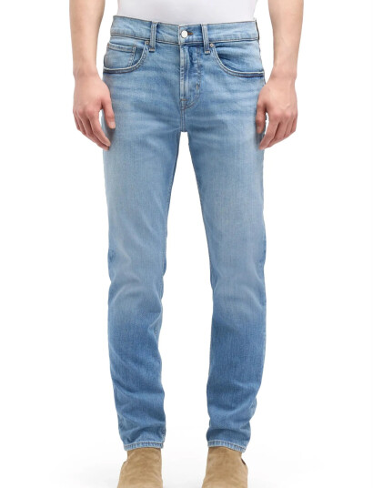 7 For All Mankind Slimmy Tapered Raincloud Blue 40 x 32