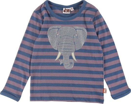 DYR Cph Genser Ville Hedwig Dark Grey Blue/Grey Plum Elefant DYR 2 år (92) Genser Blå Lilla Sølv