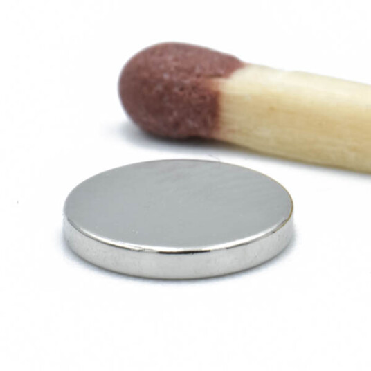 Diskmagnet Ø 7 x 1 mm flat disk magnet med bæreevne 0,35 kg