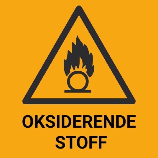 Oksiderende stoff – ISO 7010