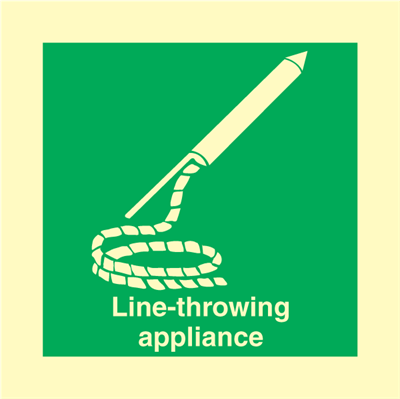 Jo Safety Line-throwing appliance Photoluminescent Self Adhesive Vinyl PV MM 150 x IMO 103118PVMM Jo Safety Line-throwing appliance Photoluminescent Self Adhesive Vinyl PV MM 150 x IMO 103118PVMM