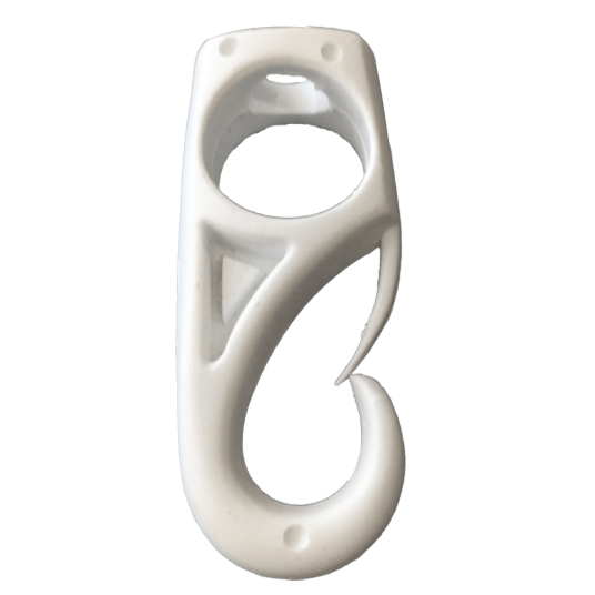 Karabinkrok, plast , for 6 mm strikk Karabinkrok, plast , for 6 mm strikk