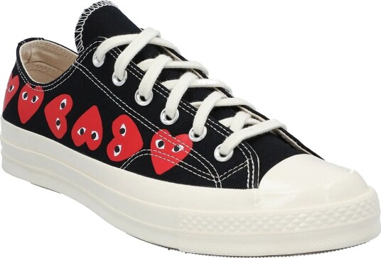Comme des Garçons Converse X Play Comme Des Garcons Chuck 70 Multi Heart BLACK 37.5