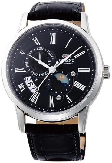 Orient Herreklokke RA AK0010B30B Classic Sort/Lær Ø42 mm