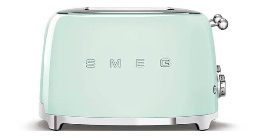 SMEG TSF03 4-Skivers Brødrister i Pastellgrønn Rustfritt Stål