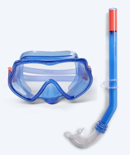Watery Combo snorkelsett til barn (4-10) - Winslet - Blå - Snorkelsett barn