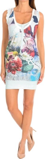 Desigual Dame Kjoler Hvit S, Desigual Dame Kjoler Hvit S,