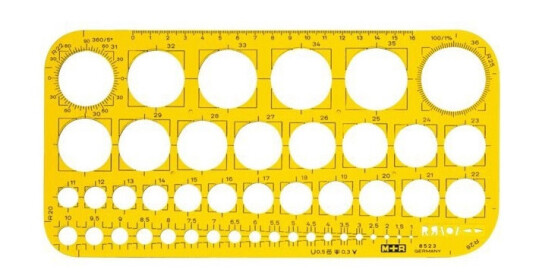 M+R Circle template 1-36 M+R Circle template 1-36