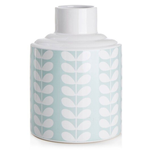 Enjoy Design Vase retro blå m/blad H:21,5cm Enjoy Design Vase retro blå m/blad H:21,5cm