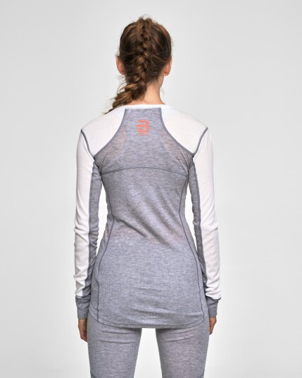 Dæhlie Performance-Tech Ls Dame Light Grey Melange L Dæhlie Performance-Tech Ls Dame Light Grey Melange L