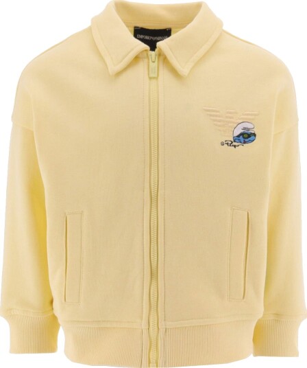 Emporio Armani Cardigan Banana m. Smurfen Emporio Armani 6 år 116 Cardigan Gul