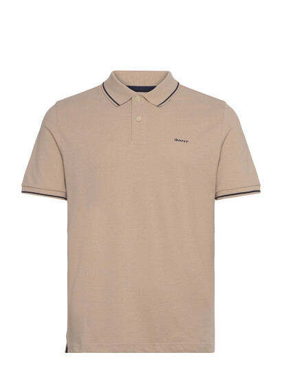 GANT Tipping Ss Pique Polo - Beige - XXXL