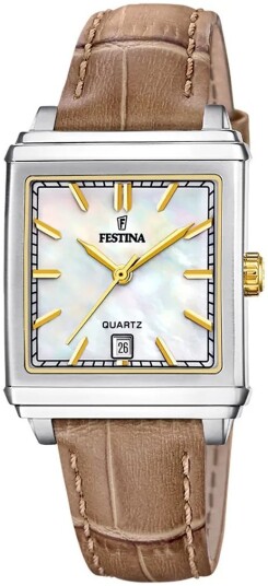Festina Dameklokke F20682 4 Classic Hvit/Lær