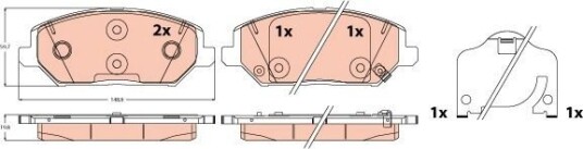 Bremseklosser TRW GDB2577