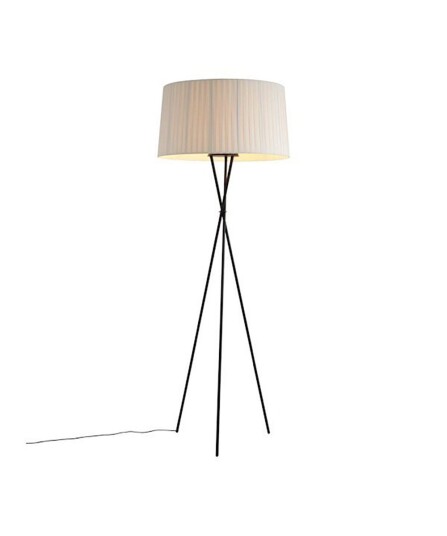 Santa & Cole - Trípode G5 Gulvlampe Black/Natural Santa & Cole - Trípode G5 Gulvlampe Black/Natural