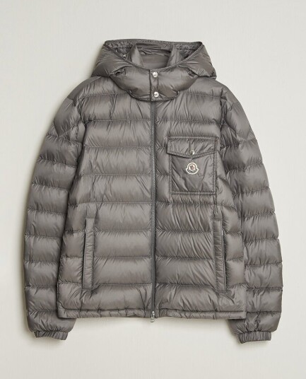 Moncler Verith Hooded Down Jacket Grey