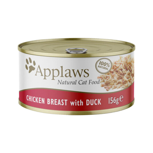 Applaws Kattemat I Buljong 6 X 156 G Kyllingbryst & And Applaws Kattemat I Buljong 6 X 156 G Kyllingbryst & And