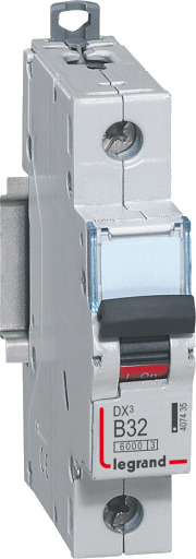Legrand 10 stk DX3 MCB automatsikring B32 1P 1M 6/10kA