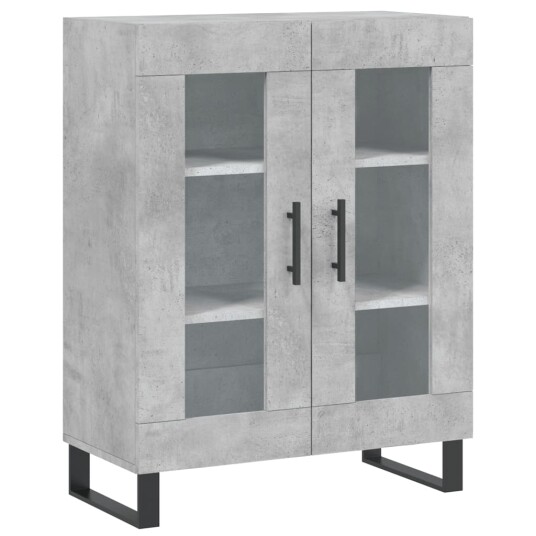 vidaXL Skjenk betonggrå 69,5x34x90 cm konstruert tre vidaXL Skjenk betonggrå 69,5x34x90 cm konstruert tre