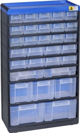 Allit 464650 Magasin For Smådeler Varioplus Pro 53/60 B X H X D 300 X 525 X 135 Mm Sort/Blå 1 Stk