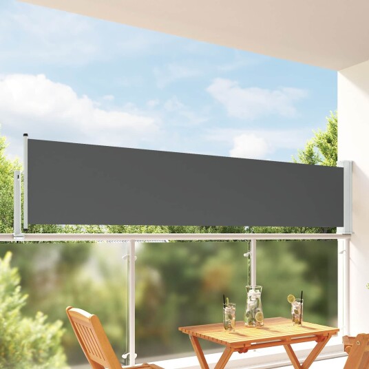 vidaXL Side Markise 100 x 300 cm 100% polyester jern stål Rektangulær
