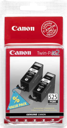 Canon Blekkpatron Pakke PGI-525PGBK Sort 2stk (2x19ml)
