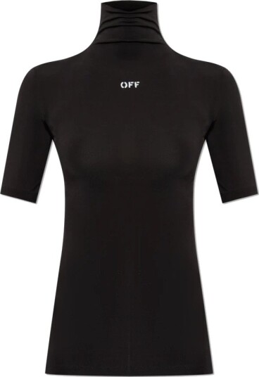 Off White Dame Topper Svart L, Off White Dame Topper Svart L,