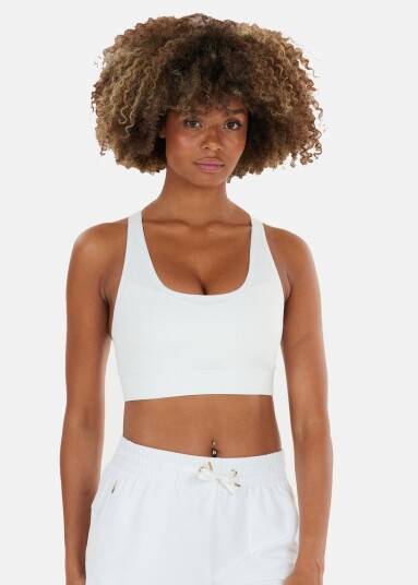 Athlecia Jennie V2 W Sports Bra White S Sport-Bh