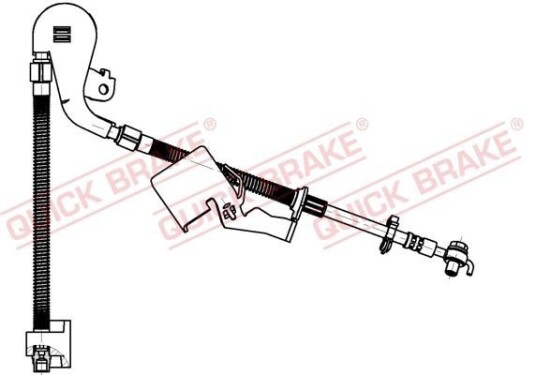 Bremseslange QUICK BRAKE 50.704X