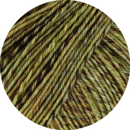 Lana Grossa Vintage Socks Garn 1002 May/Apple/Mørkegrønn Melange