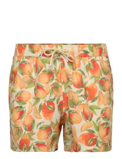 Björn Borg Borg Print Swim Shorts   Orange   XXL