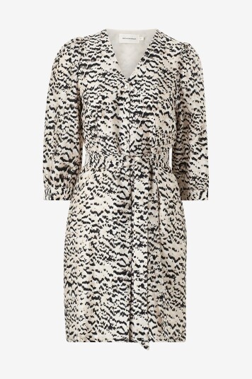 MSCH Copenhagen Kjole mschPhilida Maire 3/4 Dress Aop Svart