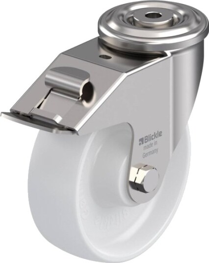 Blickle 697359 Lexr-Po 150Xr-Fi Styrehjul Med Brems, Hjuldiameter 150 Mm, Bæreevne Maks. 300 Kg, 1 Stk