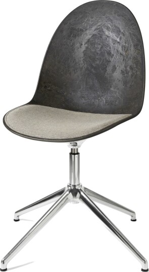 Mater Eternity Svingbar Spisestol i Aluminium med Trukket Sete 218 Beige