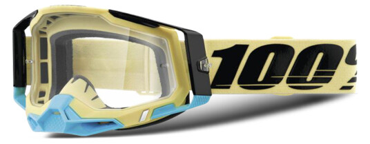 100% Crossbriller Racecraft 2 Airblast Gul-Svart 100% Crossbriller Racecraft 2 Airblast Gul-Svart