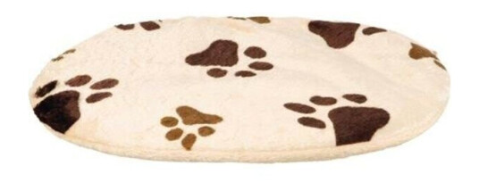 Trixie Hundepute Joey Oval 44x31 cm Beige - Komfortabel Plysjpute