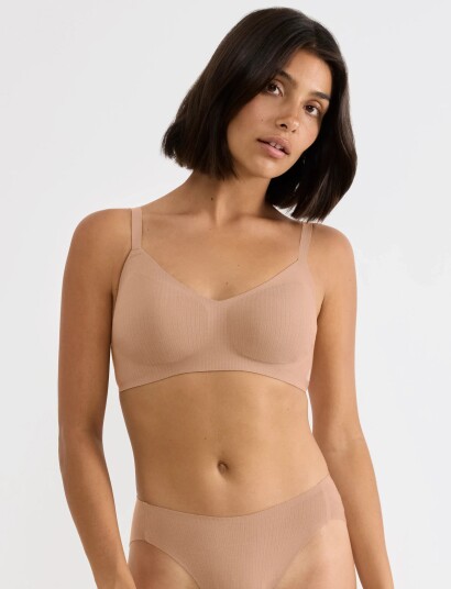 sloggi Sloggi Zero Feel Pure Soft Bra Brown XL PLUS sloggi Sloggi Zero Feel Pure Soft Bra Brown XL PLUS