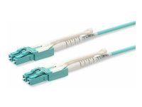 Lanview - Koblingskabel - LC/UPC (hann) til SC/UPC (hann) - 1 m - 3 mm - fiberoptisk - dupleks - 150 micron - OM4 - halogenfri, uniboot, quick release, 10 Gigabit ethernet, 100 Gigabit ethernet, 40 Gigabit ethernet, reversed polarity - blå - Grad C