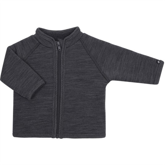 Smallstuff Ull Cardigan med Glidelås Dark Grey 56-62 Smallstuff Ull Cardigan med Glidelås Dark Grey 56-62