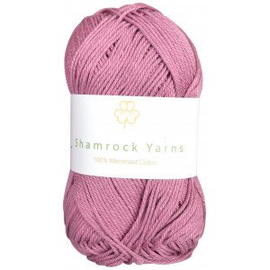 Shamrock Yarns Mercerisert Bomull 78 Mørk Gammelrosa