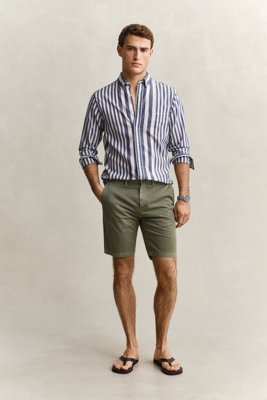 Solblekede chinoshorts DRY HERB GREEN 32 Solblekede chinoshorts DRY HERB GREEN 32