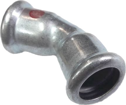 Sanha Therm Luk Med Dobbel Klemring 45° Zwxzw 15