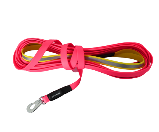 Grännakoplet Track Line With Reflective Finish 10M Neon Pink
