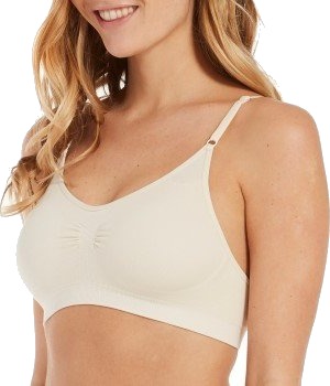 Magic BH Comfort Bra Spaghetti Straps Bamboo Krem Small Dame