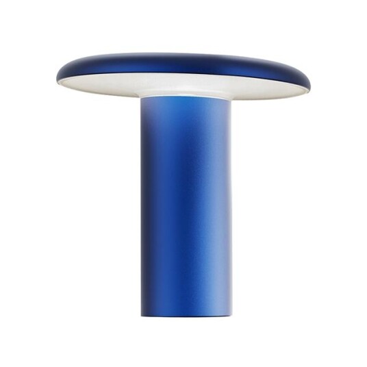 Artemide Takku Bærbar Bordlampe Anodisert Blå